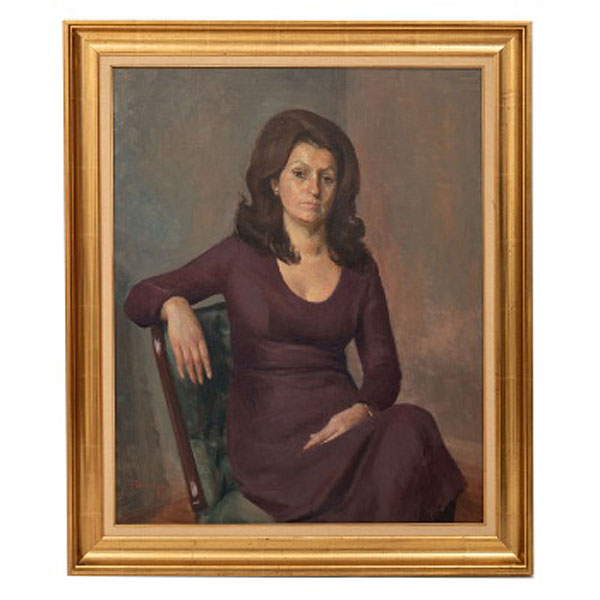 CIRIACO PARRAGA  (Torrelavega, Cantabria 1902 - Bilbao 1973) &quot;Retrato de dama &quot;