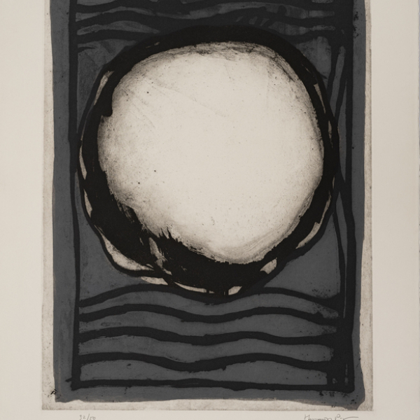 "Rosa Blanca"  JOAN HERNÁDEZ PIJUAN (Barcelona, 1931 - 2005)   Firmado: Hernádez Pijuan. A lápiz. 32/50   Técnica: Aguatinta/papel arches
