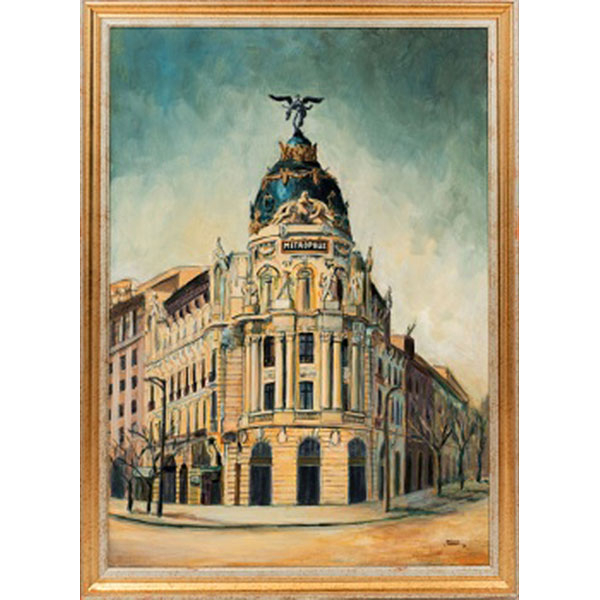 SARA ODRIOZOLA     (Bilbao S. XX)    "Metropolis - Madrid "  