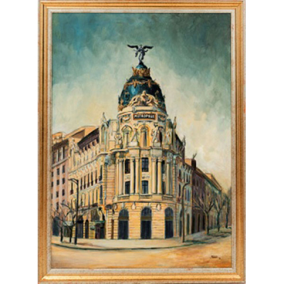 SARA ODRIOZOLA     (Bilbao S. XX)    &quot;Metropolis - Madrid &quot;  