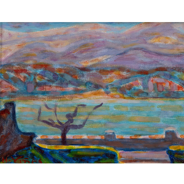 "Vista de San Juan de Luz"  HERNANDO VIÑES (París, 1904-1993)