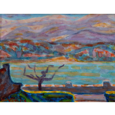 &quot;Vista de San Juan de Luz&quot;  HERNANDO VIÑES (París, 1904-1993)