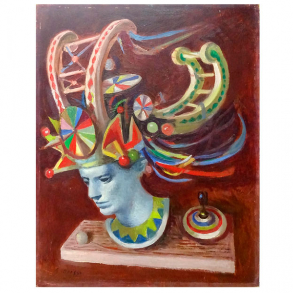 Alfredo Opisso Cardona (1907-1980) "Sin título" óleo sobre tablex firmado 