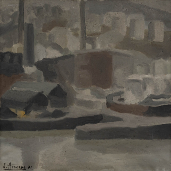 "La Fábrica de lezo"  JAVIER AROCENA (San Sebastián, 1935 -2016) 