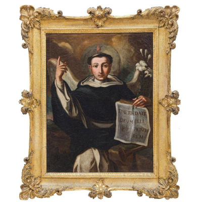FRANCESCO SOLIMENA (Canale di Serino, 1657 &ndash; Barra, 1747), taller "San Vicente Ferrer2".   &Oacute;leo sobre lienzo.