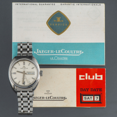 JAEGER LE COULTRE CLUB AUTOMATIC, Reloj de caballero en acero automático con caja en acero de 38mm