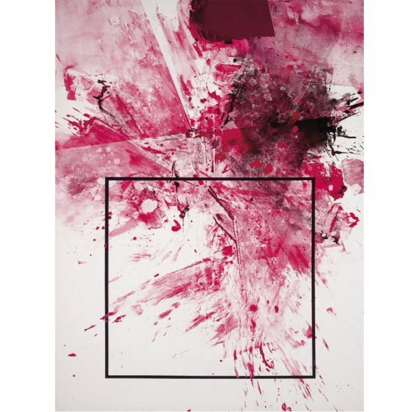 Luis Feito. "1934 (2000)". Acrílico sobre lienzo. Firmado, fechado (2000) y titulado al dorso.