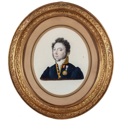 Escuela española S.XIX &quot;Retrato de caballero condecorado&quot;