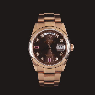 Reloj Rolex Oyster Perpetual Day-Date en oro rosa 18K. 