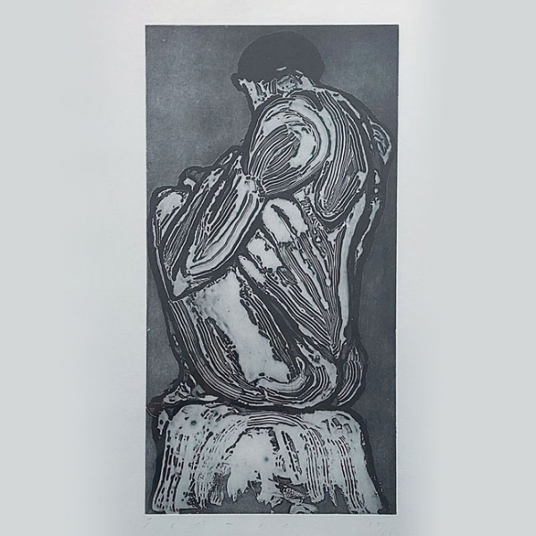 Jaume Plensa (Barcelona, 1955). Suite Madrid n&ordm; 6 (1985). Aguafuerte, aguatinta y carborundum sobre papel Fabriano.