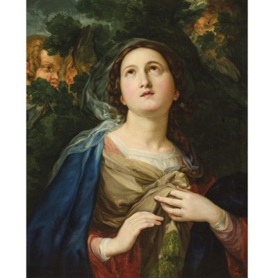 Vicente L&oacute;pez Porta&ntilde;a. "Inmaculada (Circa 1848)". &Oacute;leo sobre lienzo.  