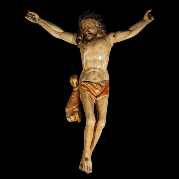 Nao de Manila. Excepcional y Único &quot;Cristo&quot; primitivo colonial filipino a tamaño real del siglo XVI.