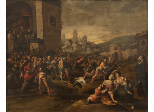 GUILLERMO FORCHONDT II (1640- h. 1711) La Sentencia de Jesús