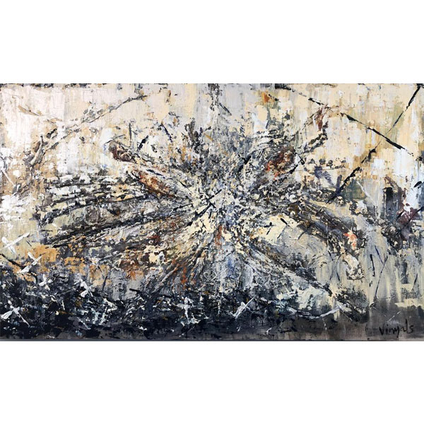 Angels Vinyals (Barcelona, 1954). &quot;Big Bang&quot;. Obra realizada en técnica mixta 
