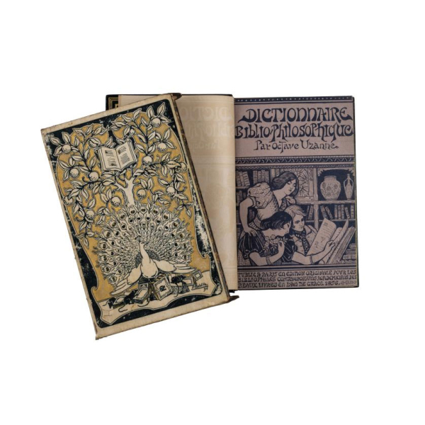Octave Uzanne. "DICTIONNAIRE BIBLIPHILOSOPHIQUE..." París: imprimé pour les sociétaires de l´academie des Beaux Livres, 1896.