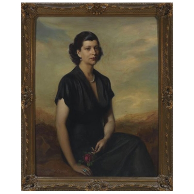 AGUSTIN SEGURA Retrato de dama, 1947