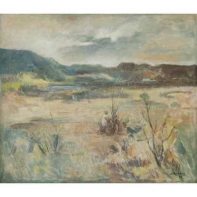 &quot;Paisaje&quot;  BRAULIO SALAZAR(Valencia, Carabobo, 1917-2008) 