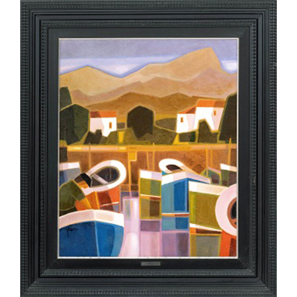 PIERRE  LABADIE &quot;PIER&quot;  (1950-2019) &quot;Les barques&quot; Firmado: Pier