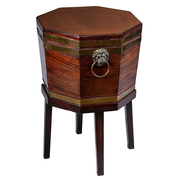 "Wine Cooler" inglés de caoba