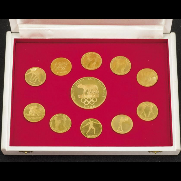 Medallas oro Juegos Olímpicos Roma 1960, de oro, Ley 900.