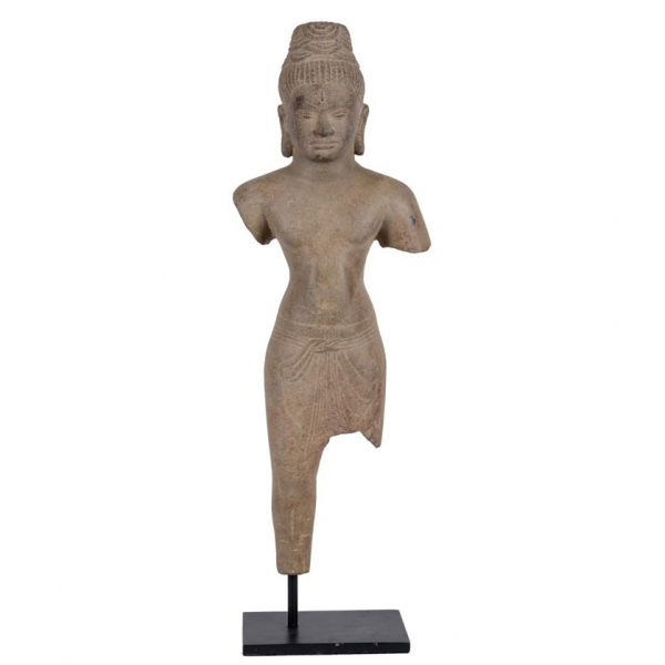 Torso de Shiva, Khmer, Camboya Periodo pre-Angkor, estilo Prei Khmeng. 635 - 700 d.C.   