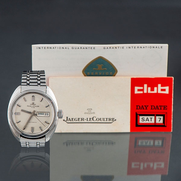 JAEGER LE COULTRE CLUB AUTOMATIC , Reloj de caballero en acero automático con caja en acero de 38 mm. 