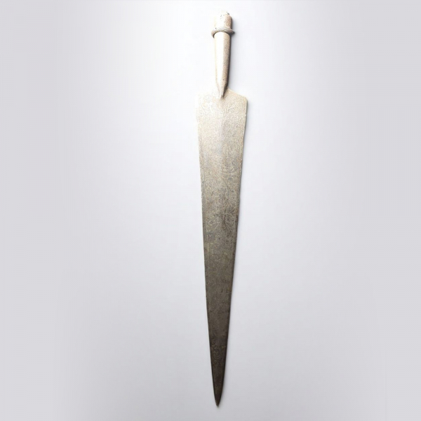 Gran Lanza Alemana Tardo Medieval de Cabellería Renacentista tipo "Partesana" siglos XV-XVI.  