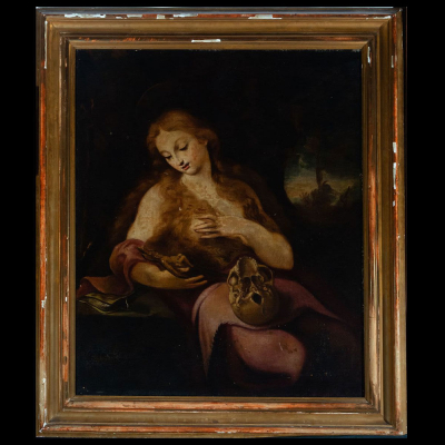 &quot;Magdalena Penitente&quot; Escuela Cordobesa del siglo XVIII, círculo de Juan Antonio Frías Escalante.