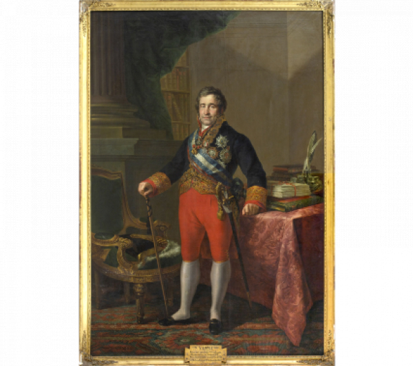 TALLER DE VICENTE LÓPEZ PORTAÑA (1772- 1850).  Retrato de Francisco Tadeo Calomarde y Arría Hinojos y Rabadán. H. 1832. 