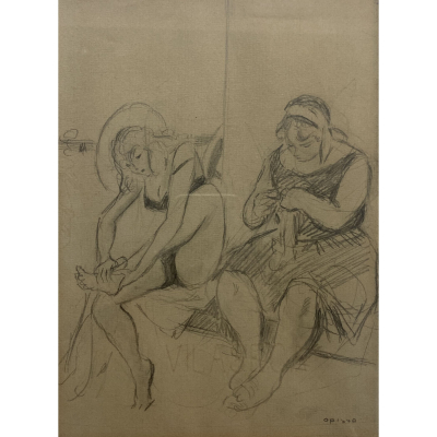 Ricard Opisso Sala (Tarragona, 1880-Barcelona, 1966) Las bañistas.