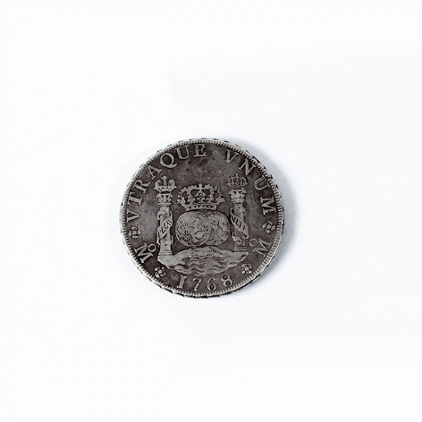Moneda de plata (903 mil): ESPAÑA. Carlos III. 8 Reales. 1768. &#039;Columnario&#039;. Mo. MF. 39 mm. EBC.