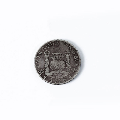 Moneda de plata (903 mil): ESPAÑA. Carlos III. 8 Reales. 1768. &#039;Columnario&#039;. Mo. MF. 39 mm. EBC.