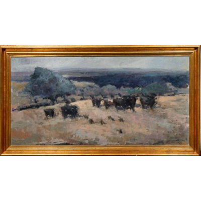 LUIS GARCÍA CAMPOS  (Bilbao 1928 - 2011) &quot;Desde Villar de los Álamos&quot;