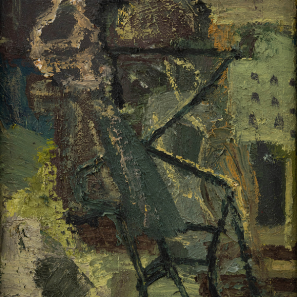 "Ariazko-ñia" París 88.  JUAN LUÍS GOENAGA (San Sebastián, 1950-2024).   Titulado y fechado en el reverso.