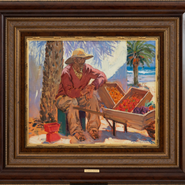 "Vendedor de Hortalizas"  JOSÉ ANGEL GARCÍA TOTORICA (Vizcaya, 1941) 