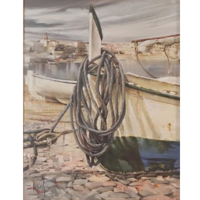  Jaume Laporta (Barcelona, 1940). "Sin t&iacute;tulo", &oacute;leo sobre lienzo firmado 