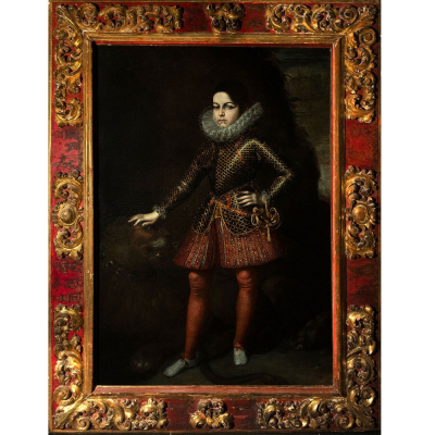 SOFONISBA ANGUISSOLA ATTR. (1535-1625) Escuela Española o Italiana del siglo XVI - Retrato del Príncipe Giuliano II Cesarini, I Marqués de Lavinia.