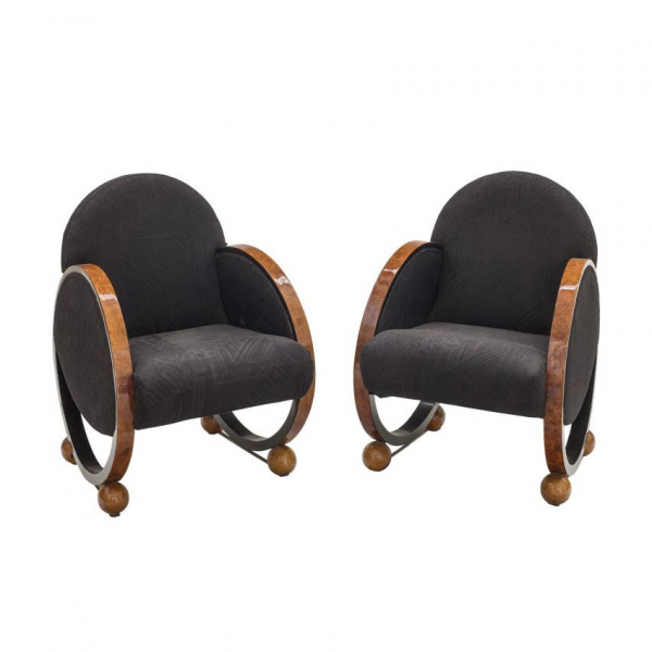 Pareja de butacas &eacute;poca Art Deco c. 1920.