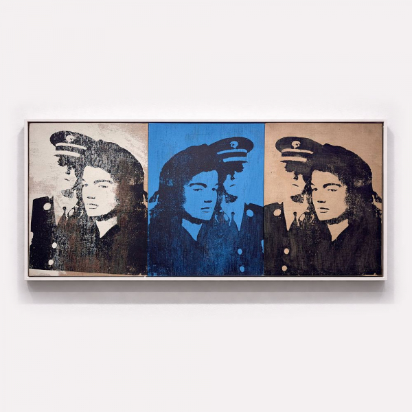 ANDY WARHOL (Pittsburgh, 1928 – New York, 1987) "Three Jackies" (1964).    Serigrafía acrílica sobre tres lienzos de lino montados sobre panel de contrachapado.