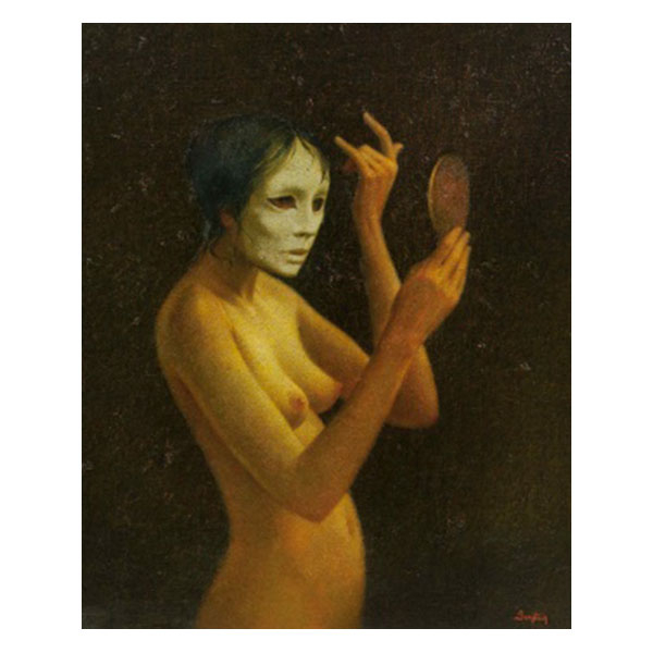 FELIX BERISTAIN  (Ondarroa, Vizcaya 1937) "Veneciana. Carnaval de Venecia" Firmado: Beristain Óleo / Lienzo 