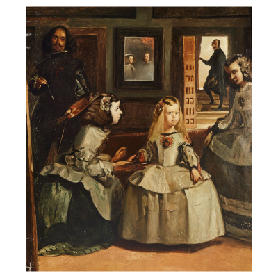 Escuela española, ppios. del s.XX. Las meninas. Óleo sobre tela.