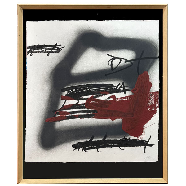 Antoni T&agrave;pies: "Forma ombrejada" 18/99 (1987)