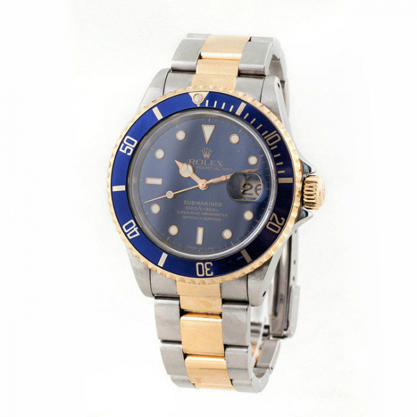 Reloj cab., suizo ROLEX Oyster Perpetual Date Submariner, 1000 m/300 ft, cronómetro oficial certificado, ref 16800.