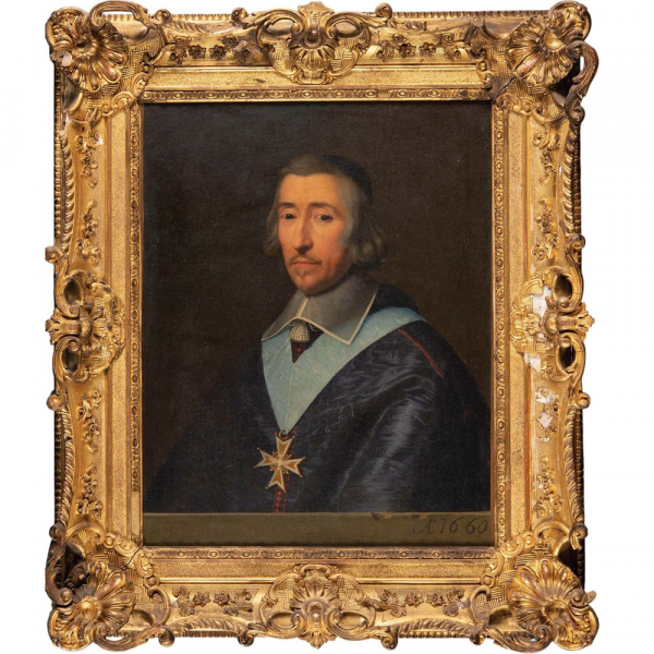 PHILIPPE DE CHAMPAIGNE (Bruselas, 1602 – París, 1674) "Retrato de Hardouin de Beaumont de Péréfixe" (1660).  