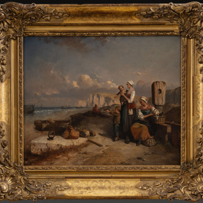 &quot;La Despedida&quot;.  LEÓN CHARLES ADRIEN BAILLY (1826-?). 