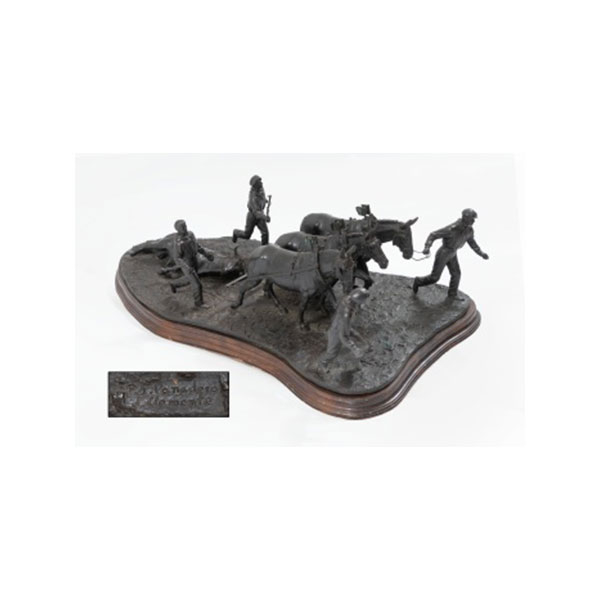 P. SANCHEZ PANADERO Y J. CLEMENTE   (S. XX) "El tiro de mulillas" Firmado: P. S. Panadero y J. Clemente