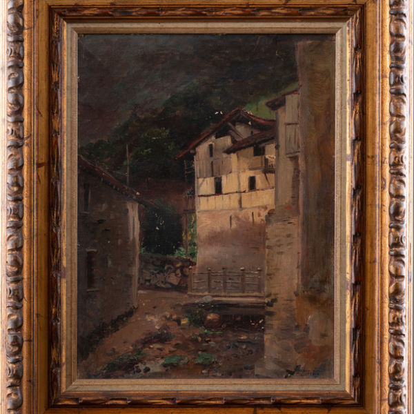 &quot;Paisaje&quot; Autoría: JUAN ITURRIOZ(San Sebastián, 1861-1950)