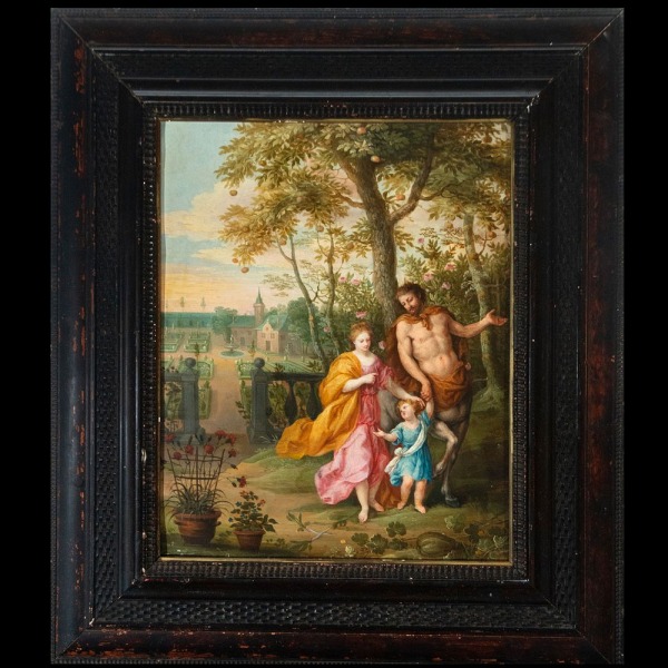 Excepcional Cobre Flamenco atribuido o a la manera de Hendrick Van Balen, siglo XVII.