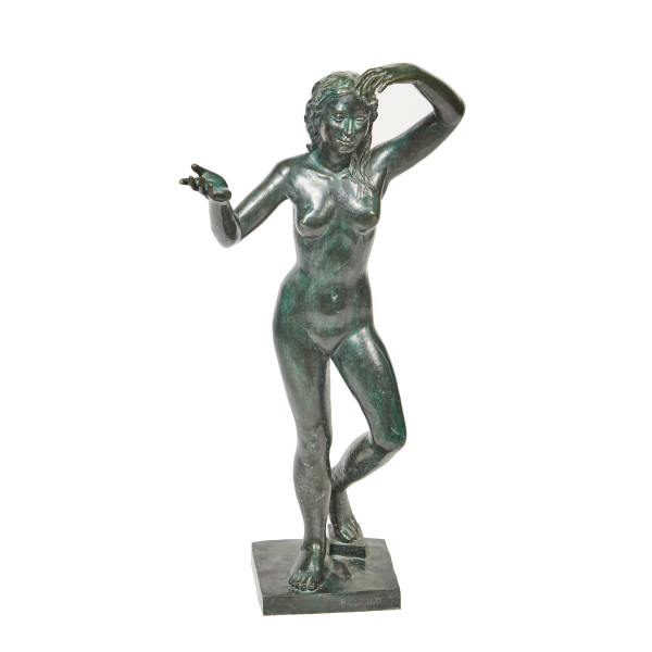 Ramón Cuello Riera (Barcelona, 1939) Desnudo femenino. Escultura en bronce patinado.
