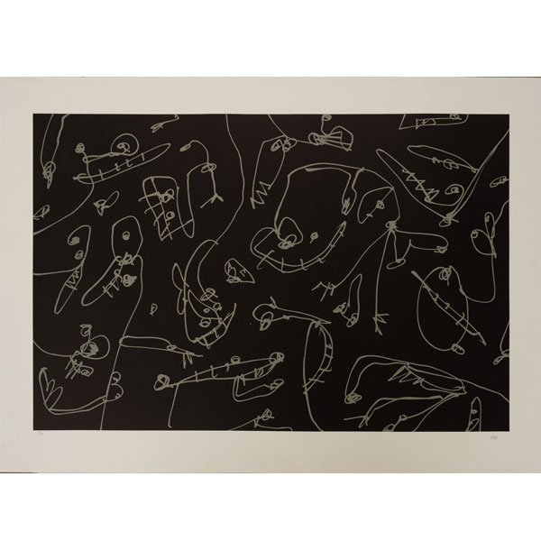 &quot;Serie Abierta&quot;  ANTONIO SAURA (Huesca, 1930-1998)   Técnica: Litografía/papel. 